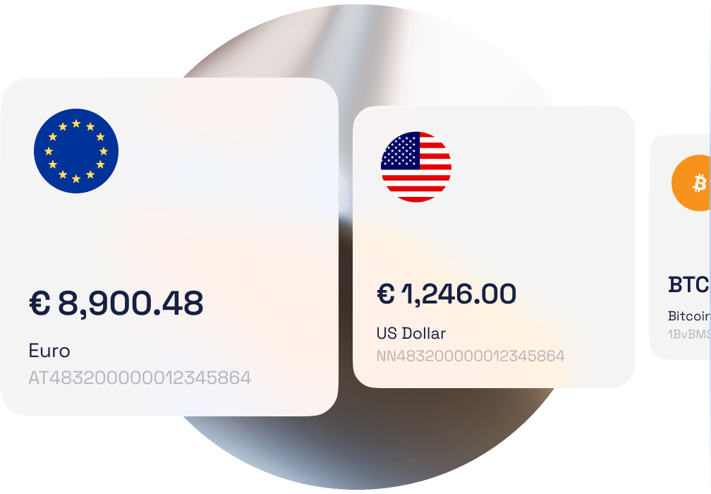 Account opening in EUR and dedicated IBANs