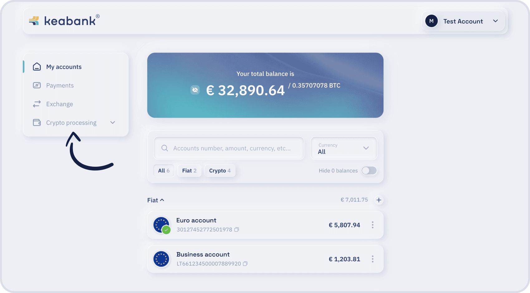 Crypto processing